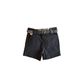 Boutique Baby Boy Navy Shorts with Belt